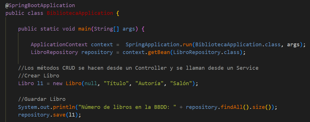 bibliotecca-app captura de pantalla de parte del código